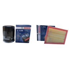 보쉬 엔진오일교환 필터 셋트 SM6 2.0 LPG 오일필터+에어필터 O1186+A2992, 1개