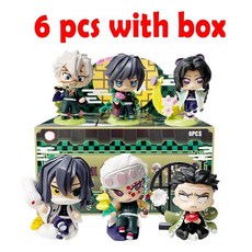 귀멸의칼날굿즈 귀멸의칼날피규어 캐릭터 10cm 랜덤박스, 6pcs with box 1, 1개