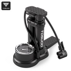 토스오드 200PSI 초고속 자전거 펌프 자동차 농구 발펌프, 1개, 블랙