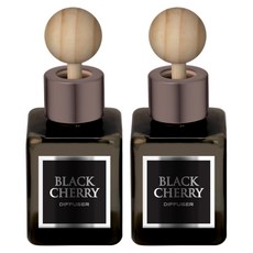 차량용 방향제 80ml, 2개, 블랙체리