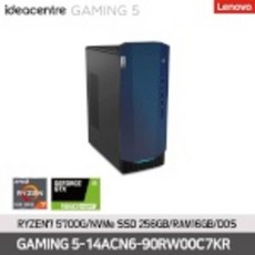빠른배송 게이밍 데스크탑 GTX1660 SUPER [레노버] 아이디어센터 GAMING 5 14ANCN6 90RW00C7KR
