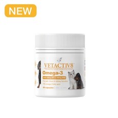 澳力8 天然寵物保健組：魚油/褐藻/關節/益生菌，全方位呵護愛犬健康, 1個, 魚油膠囊90顆