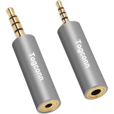 2.5mm에서 3.5mm TRRS 어댑터 4개 세트 2.5mm 수컷에서 암컷3.5mm 암컷 오디오 잭 변환기 커넥터 스테레오모노 보조 플러그 휴대폰 헤드폰 태블릿 지원 마이크, 2 Pack