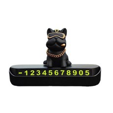 락모터스 자동차 주차번호판 야광 차핸드폰번호 전화번호판 연락처 주차 알림판, 블랙, 1세트