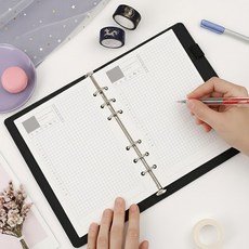 채움 6공 데일리 플랜 스케줄 다이어리 속지 A5 180매, 1개, 상세페이지 참조