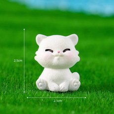 貓咪系列微景觀擺件 多肉盆景裝飾 蛋糕裝飾 桌面擺件 園藝拍攝道具 婚禮裝飾, 1個, 【B10】端坐小貓