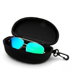 타원형 하드쉘 카라비너 안경보관함 등산 낚시 캠핑 여행용 충격방지 선글라스