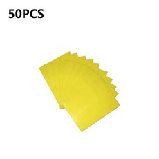 온실 홈 정원용 노란색 양면 비행 곤충 잡기 제어 접착 스티커 보드 트랩, 50PCS