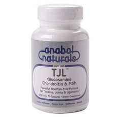 anabol naturals TJL葡萄糖軟骨素和MSM 1850mg膠囊, 1罐, 30顆