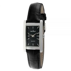 Peugeot 여성용 직사각형 H 모양 손목 시계 어울리는 손목 스트랩 포함 화이트. H자형 여성용 시계