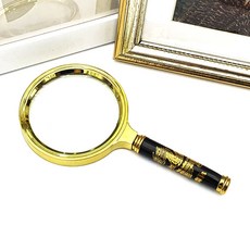 돋보기 대형 금테 작은글씨 L사이즈 확대경 고급형 금색 독서용