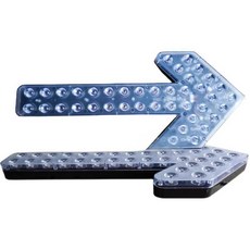 도로 화살표 표시판 공사 알림등 세트(투명커버) LED 60cm 24볼트 차량 경광등, 대형 고휘도 렌즈 60cm 12V-24V 투명, 1개