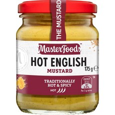 마스터푸드 핫 잉글리시 머스타드 175그램 Masterfoods Hot English Mustard 175g, 1개