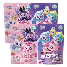 캐치티니핑 칼슘비타 츄잉정 딸기맛 + 비타민D 츄잉정 초코맛, 105g, 2세트