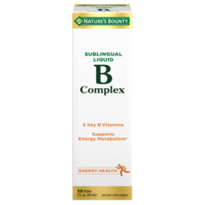NATURE'S BOUNTY B Complex B12 不含麩質, 1個, 59毫升