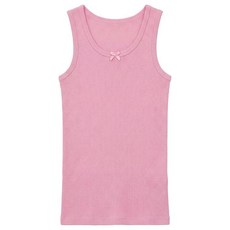 Andrew Scott 여아용 Camis & Tanks |100% 면 탱크탑 레이어링 언더셔츠 | 멀티 팩 색상 6팩 - 밝은 흰색 L