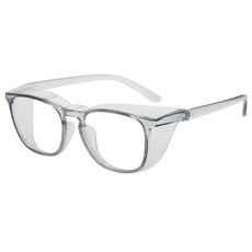 【好物優選Top1】透明安全護目鏡 - 用於實驗室、工作場所和戶外使用的防霧防護眼鏡, 灰色, 1個