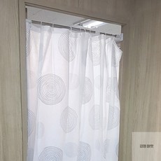 이유짱 일자 샤워커튼봉 문가림막커튼, 원형 70~120cm
