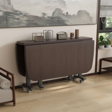 접이식 식탁 6인용 120x80CM 거실 폴딩 테이블 120 x 80cm 블랙월넛+월넛 4개, 120 x 100cm 옐로우우드