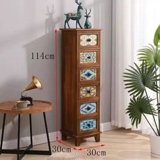 타일수납장 인테리어장식장 북유럽협탁 다채로운원목장 수납장 3단 차림새, D. 커피색 6화 30.30.114, D. 커피색 6화 30304