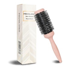 블로우 드라이를 위한 독특한 디자인의 원형 브러시 스타일링 컬링 및 스트레이트닝을 인체 공학적 손잡이가 있는 전문가용 5.3cm2.1인치 배럴 브러시. 통증 없음. 크리스마, 독특한 디자인 원형 브러시 블로우 드라이용 전문가용 2
