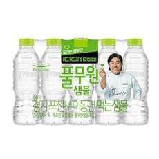 [풀무원샘물] 무라벨 생수, 330ml, 40개