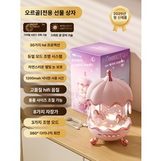 여아용 생일 선물 별빛 투영 조명 완구, 1개, 로코코 오디오박스 30장