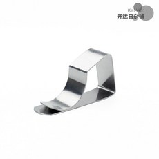 不鏽鋼桌布夾子 防風防滑固定器, 1個, 原色4個裝  1.8釐米以下厚度桌子