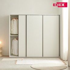 ExB 슬라이딩 옷장 2300 선반형 3도어 구성, 2300 선반형A(옷장+옷장+선반옷장), 스카이 블루
