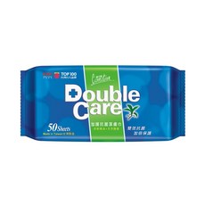康乃馨 Double Care 加護抗菌濕巾 50片/包 雙效抗菌, 50張, 1個