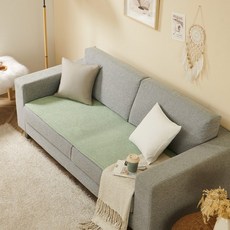 [르헤브] 힐링 투톤 극세사 쇼파패드 60x120