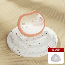 DIU 嬰兒安撫奶嘴新生專用0-36個月一歲以上防脹氣寶寶睡覺神器軟硅膠, 1個, 如圖, 拇指款-粉色【帶收納盒】