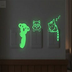 도이동의 야광 데코스티커 전기스위치스티커, 여우