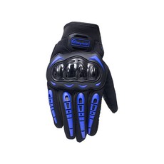 隔日到貨 【風之守護】機車騎士 觸控防摔手套 (觸控手套 機車手套 騎士手套 防摔手套) 晶蝦蝦, 藍色-XL