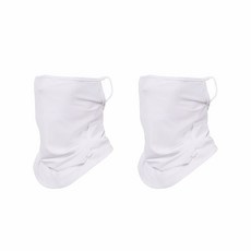 Mini 防曬運動頭巾 2入, 白色 2p