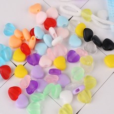 하트 스토퍼10p 마스크후크 DIY부자재 마스크고리, 5-하트-투명레드10p, 10개