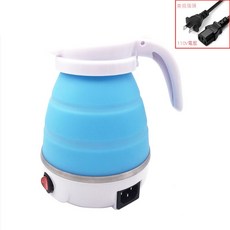 可調溫折疊旅行電熱水壺，12H出貨，全電壓，電子燒水壺，快煮壺，安全防乾燒, 藍色110V, 藍色110V