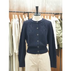 [백화점 홈쇼핑 정품] 지컷 래글런 케이블 니트 가디건 7255450104