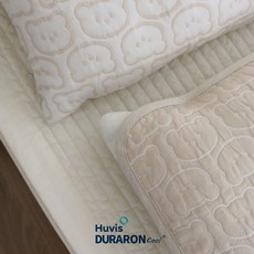 곰돌이 듀라론 냉감 땀패드 베개패드 (밴딩형), 화이트