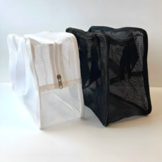 오르네르 물빠짐 메쉬 목욕가방, 클래식 화이트