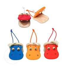 지아오 동물캐스터네츠 장난감 랜덤 1개 어린이집악기 아기악기