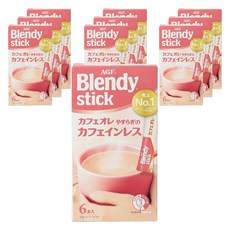 블렌디 스틱 카페 라떼 카페인프리, 10개, 6개입, 60개입