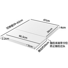 廚房微波爐底部抽拉置物架 神器支架抽屜烤箱推拉隔板鍋架碗盤備菜, 白色, 白色, N/A