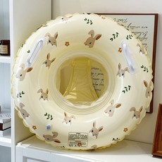 小兔子加厚泳圈充氣水上兒童浮排充氣加厚浮袖雙氣囊泳圈, 1個, 小熊,60#（適合2-4歲 20-50斤）