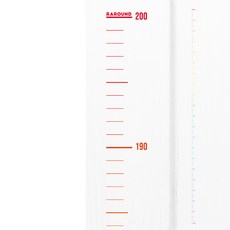 라라운드 자체제작 심플 키재기 스티커 200cm, 투명 레인보우