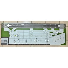 台灣原創 松山機場地面圖 PVC 背膠 霧面防水 1:400, 1個