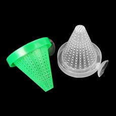 퐁퐁군 흡착식 어항 피딩컵 물고기 먹이컵 물고기먹이공급기, 화이트, 1개