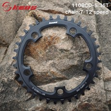 Deckas 110BCD 체인링 도로 자전거 좁은 와이드 치아 36T 40T 5볼트, 1개