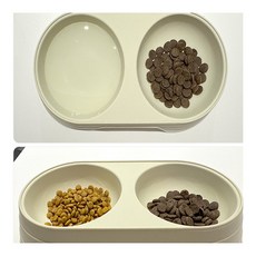 우우상사 2구 애완용 식기 애완견밥그릇세트2구, 핑크