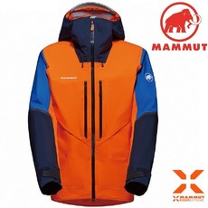 Mammut 長毛象 Nordwand Advanced HS 男款 防水登山外套, 2221 復刻橘/夜藍